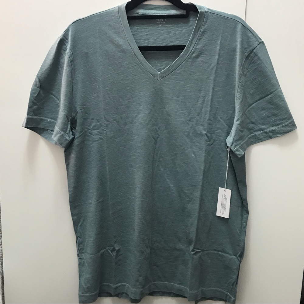 Yuro-K V-Neck Fitted T-Shirt